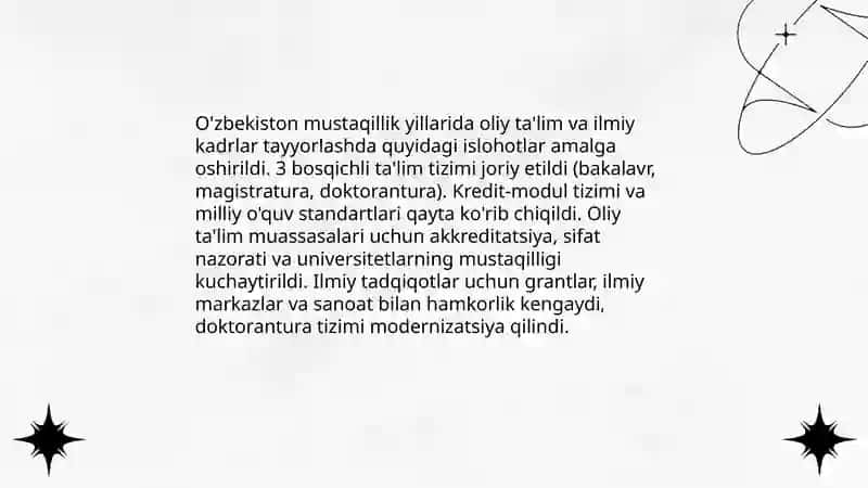Mustaqillik yillarida ilm fan va sport 4