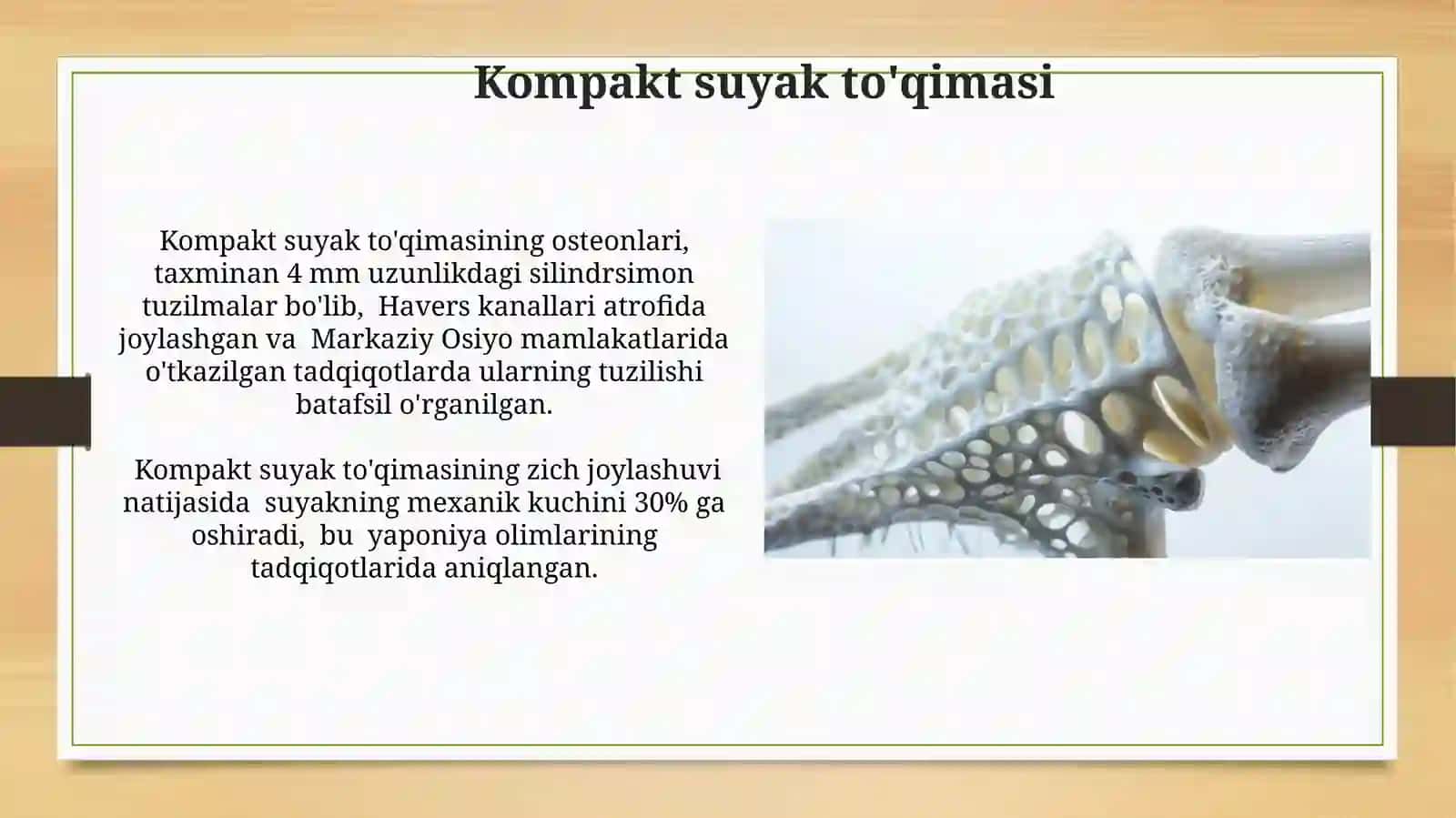 Suyak to‘qimasi. Suyak turlari. Suyak birikish xillari. Bo‘g‘im yuzalari xillari va bo‘g‘im turlari 4