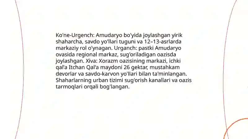 Xorazmshohlar davri tarixiy geografiyasi 4
