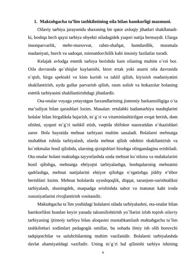NIZOMIY NOMIDAGI PEDAGOGIKA MAKTABGACHA VA BOSHLANG'ICH TA'LIM UNIVERSITETI 4
