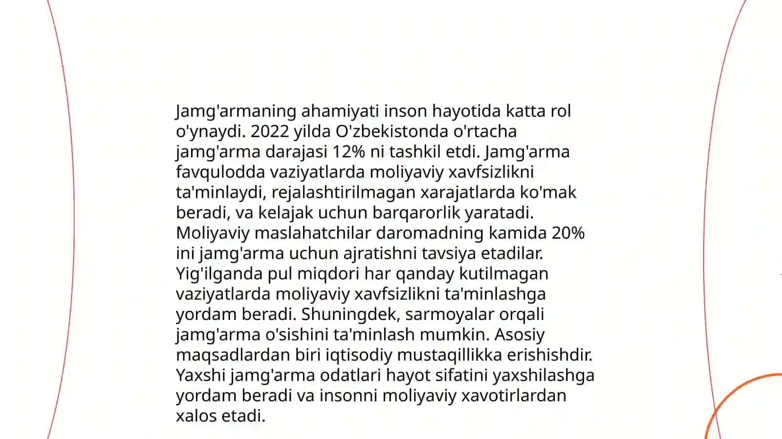 Jamg'arma va uning hajmiga ta'sir etuvchi omillar 4