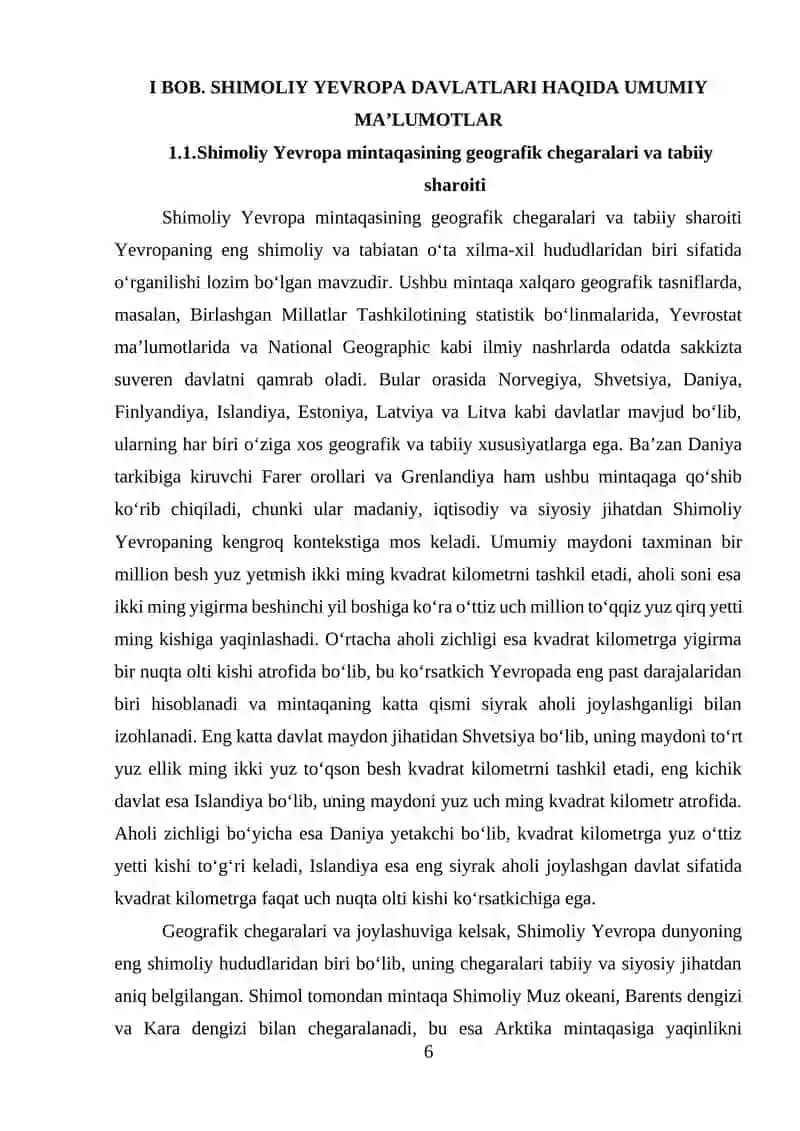 Shimoliy Yevropa davlatlari mavzusini o‘qitish metodikasi 4