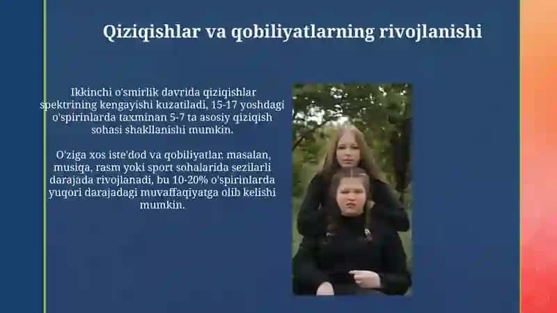 O'smirlikning Ikkinchi Bosqichida Shaxs Psixologik Xususiyatlari 4