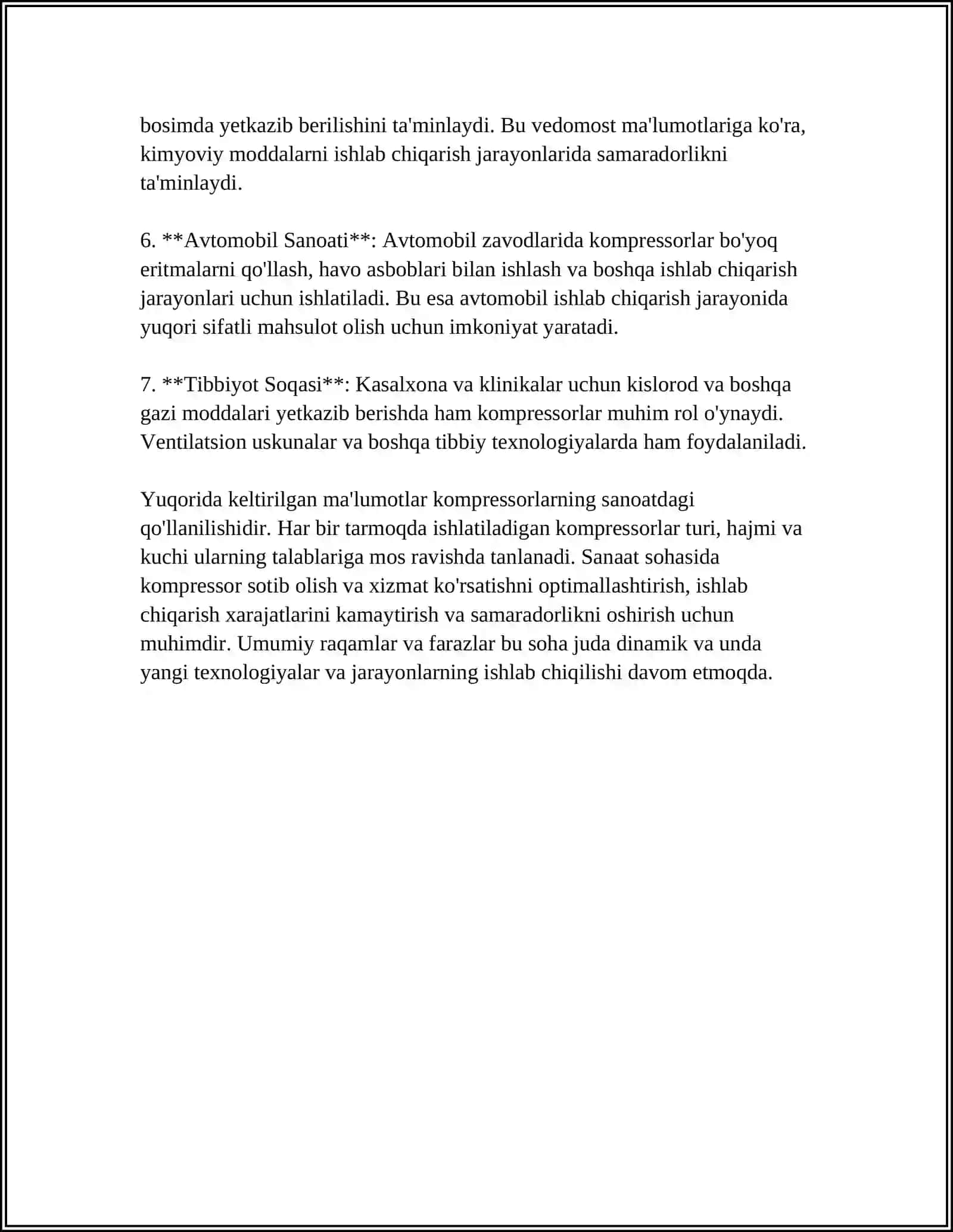 NASOS VA KOMPRESSORLARNING ISHLATISH SOHALARI 4