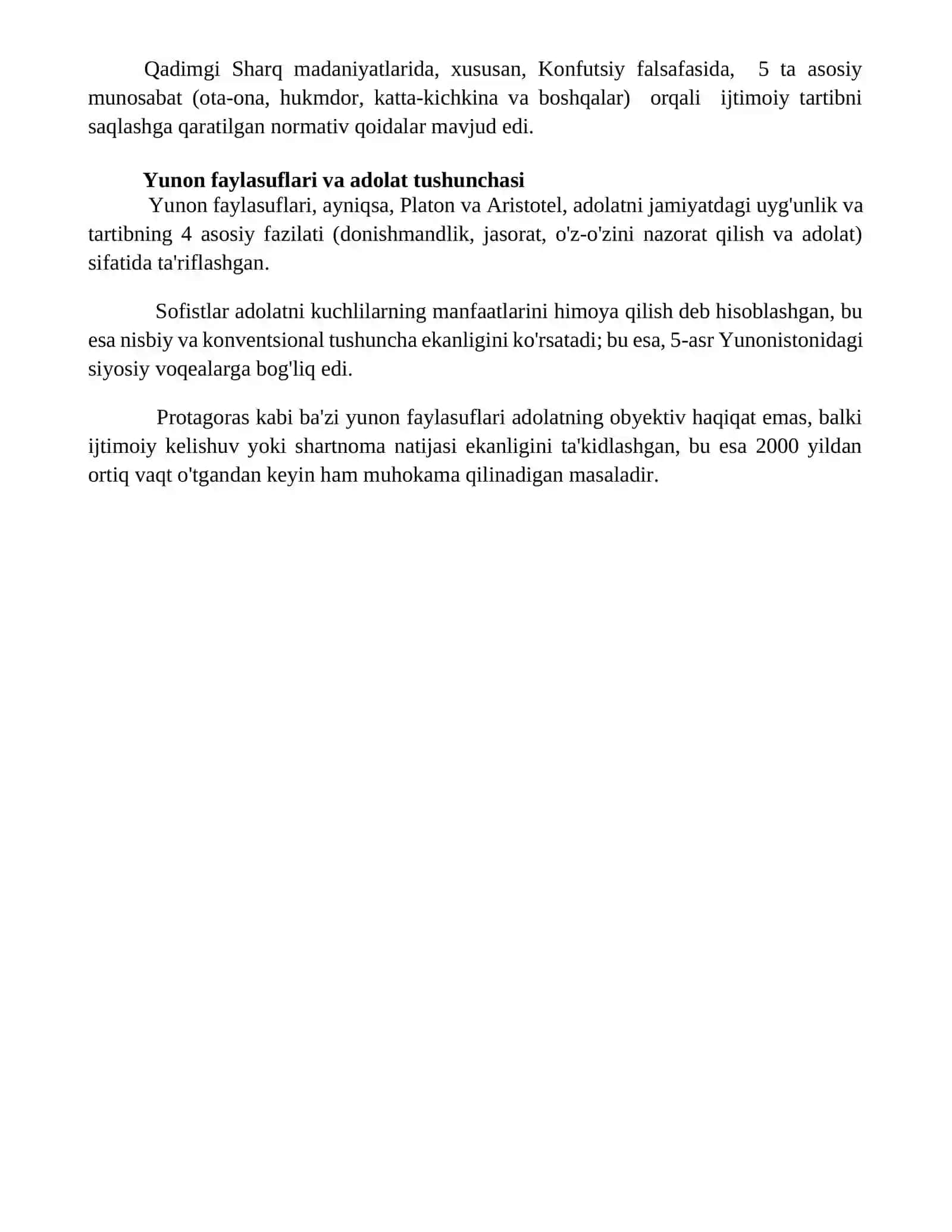Qadryat nazariyasining shakllanish tarixi 4