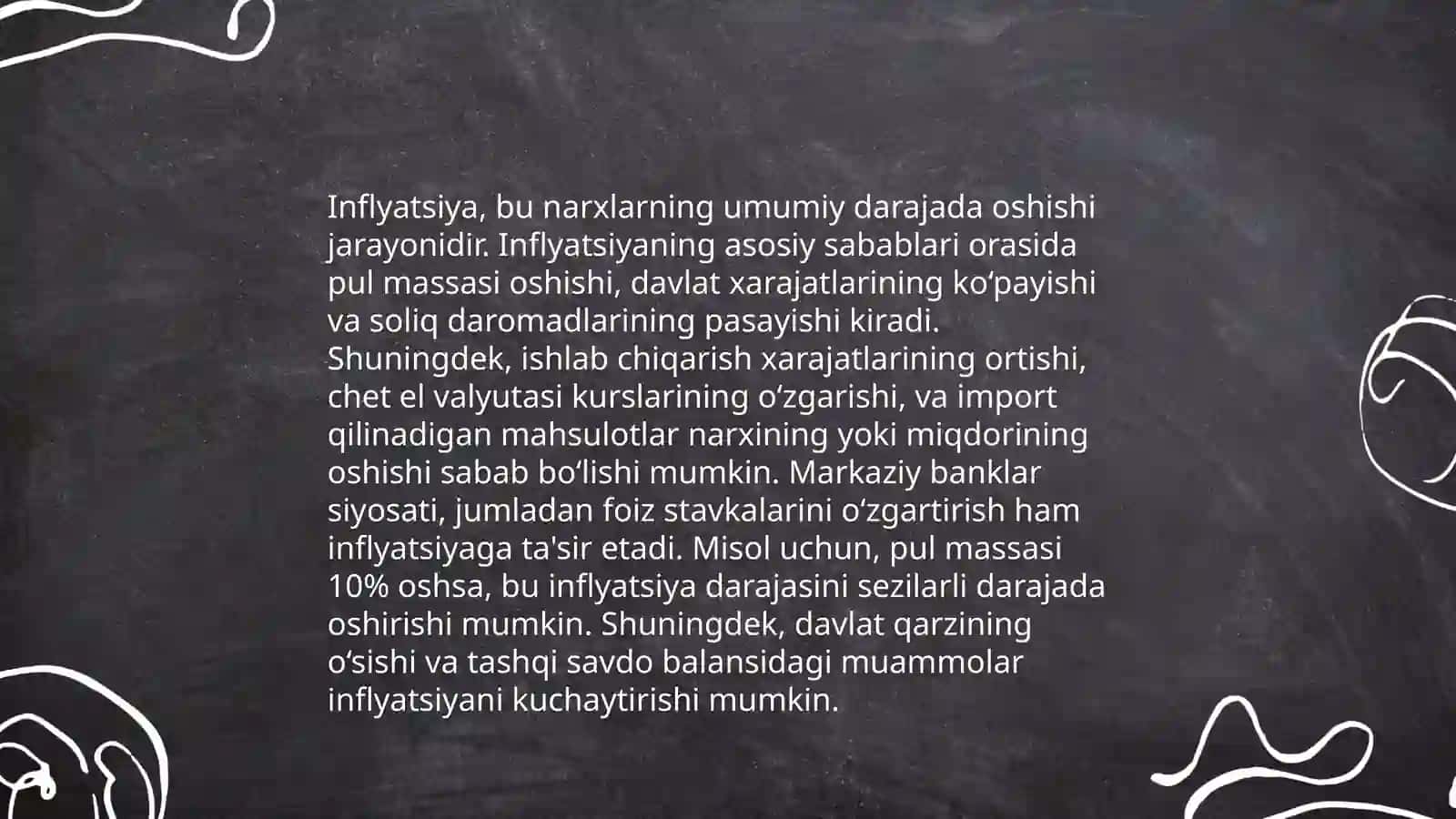 Inflyatsiya va aksilinflyatsiya siyosati 4