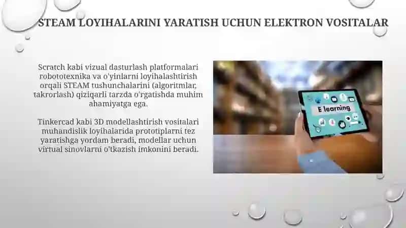 Elektron ta'lim resurslari va STEAM ta'limi 4
