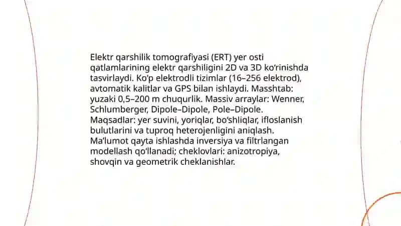 Injenerlik geologik qidiruv ishlarida qoʻllaniladigan zamonaviy texnik vositalar 4