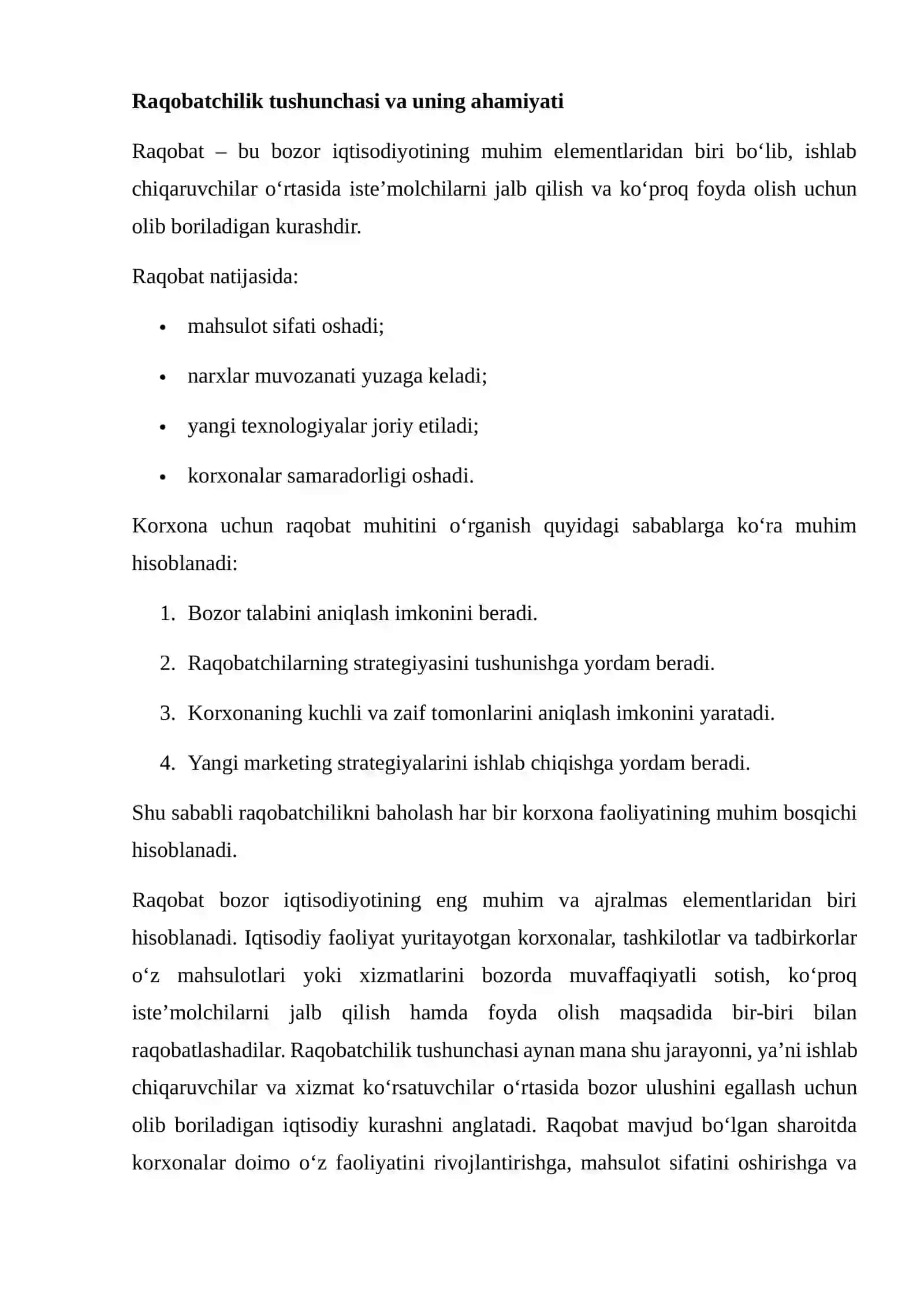 RAQOBATCHILIKNI BAHOLASH USULLARI 4