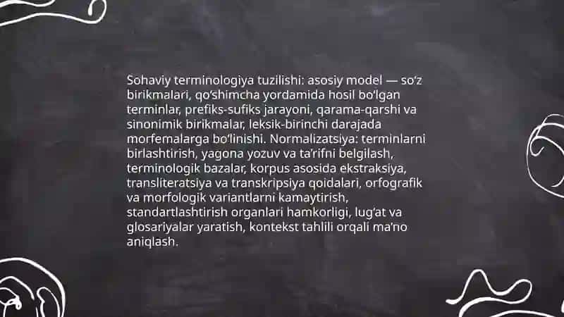 Autentik matnlar ustida ishlash ( sohaga oid matnlarning til xususiyatlarini oʻrganish) 4