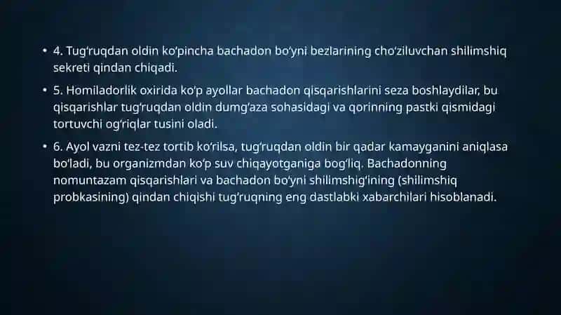 Birinchi va qayta tug’uvchilarda bachadon boyni ochilishi mexanizmi 4