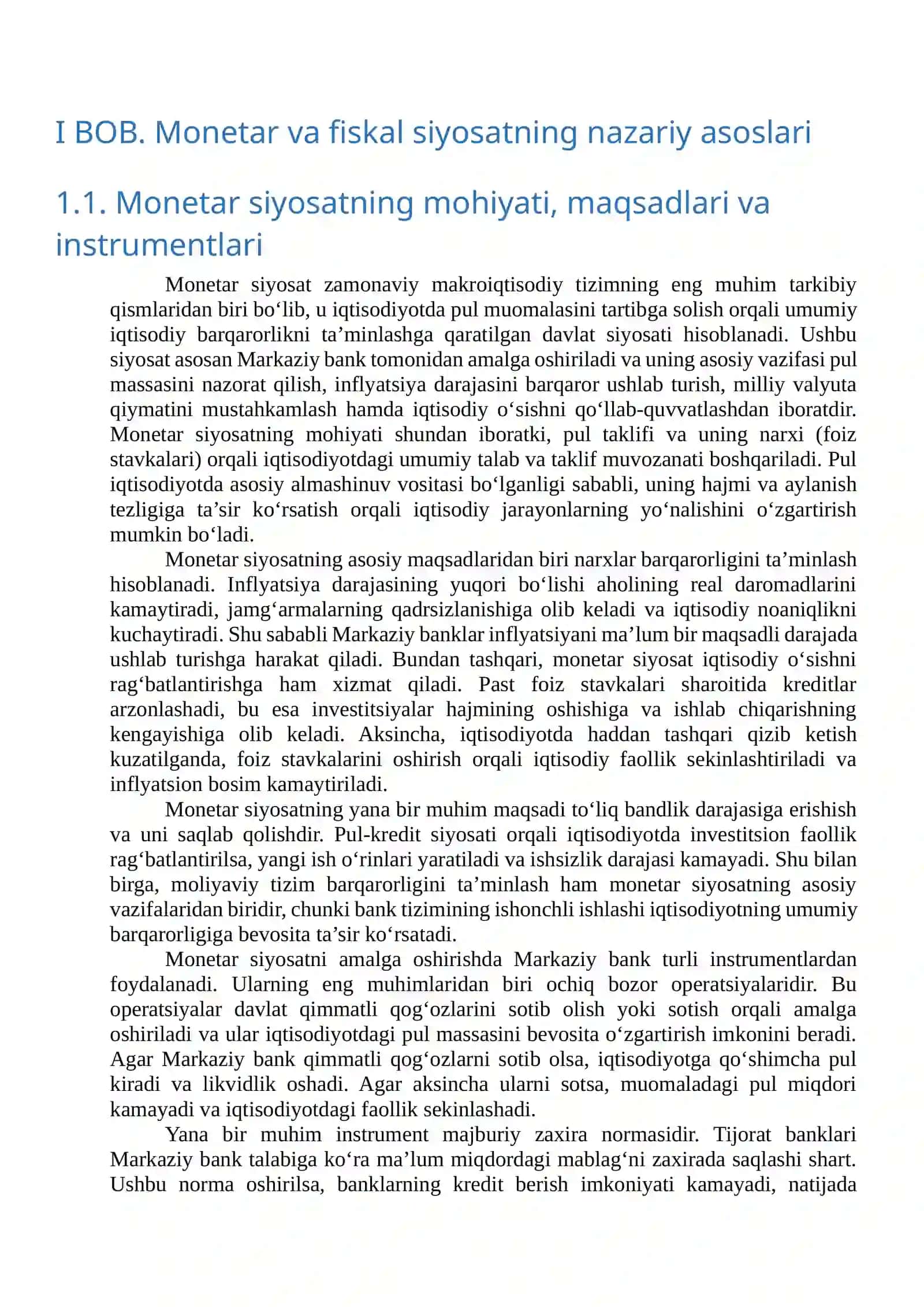 Monetar-fiskal siyosat koordinatsiyasi va optimal qoidalar 4