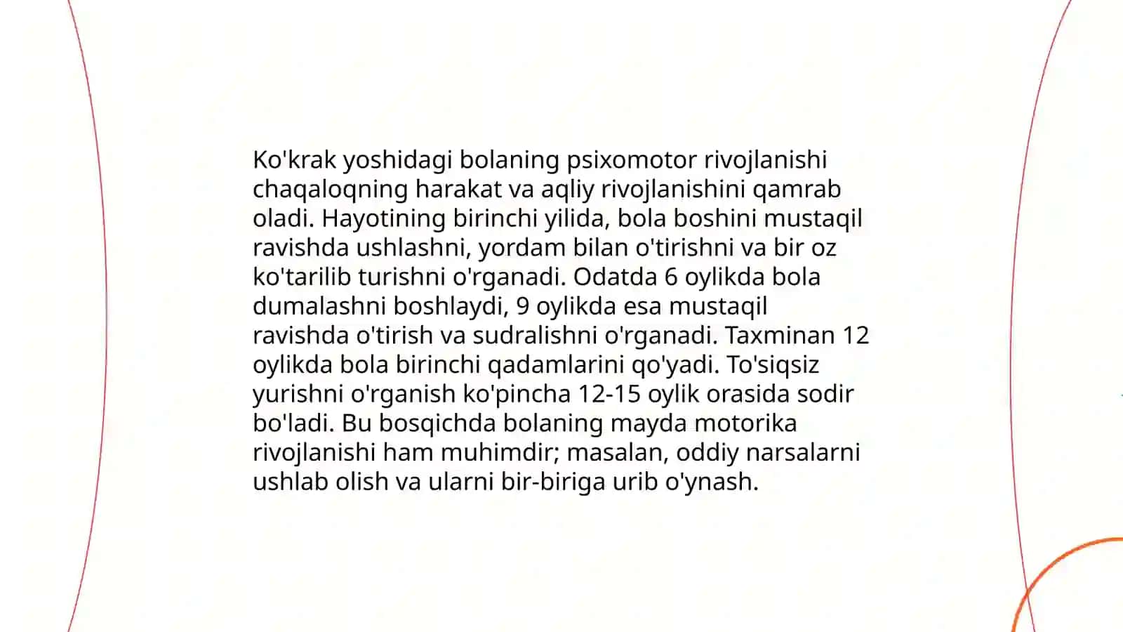 Longityud metodi orqali bola rivojlanish bosqichlari 4