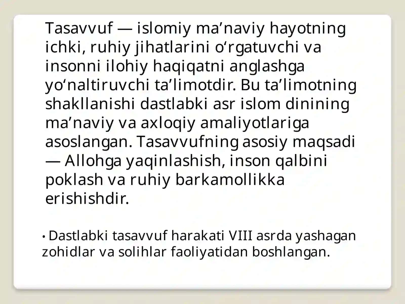 Tasavvufta`limotining Sharq madaniyatiga ta`siri 4