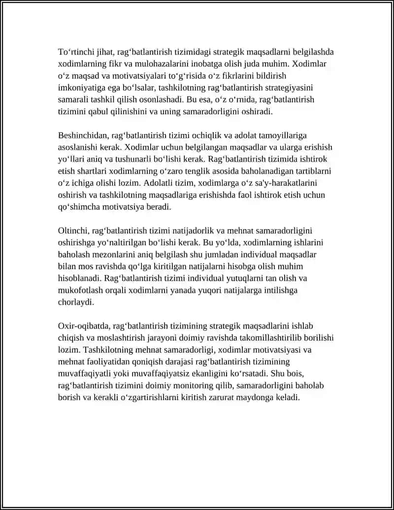 XODIMLARNI RAG‘BATLANTIRISH TIZIMLARINI OPTIMALLASHTIRISH 4