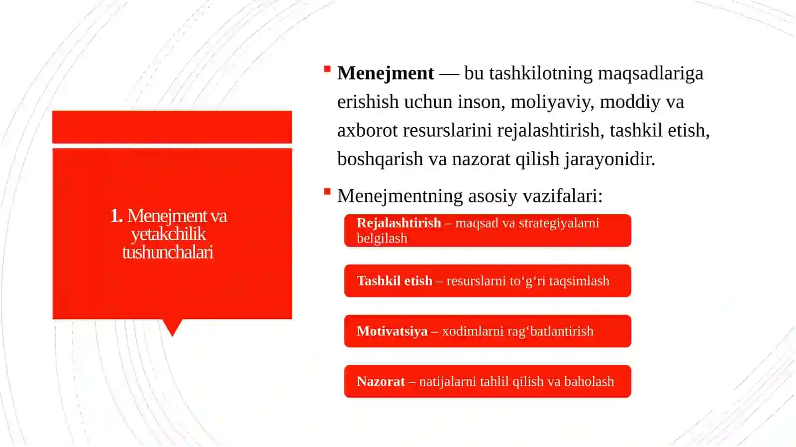 MENEJMENT VA YETAKCHILIK KOMPETENSIYALARI ZAMONAVIY TALABLARGA MOS RAVISHDA BERILGAN MUOMMONI KENG TAHLIL QILISH 4