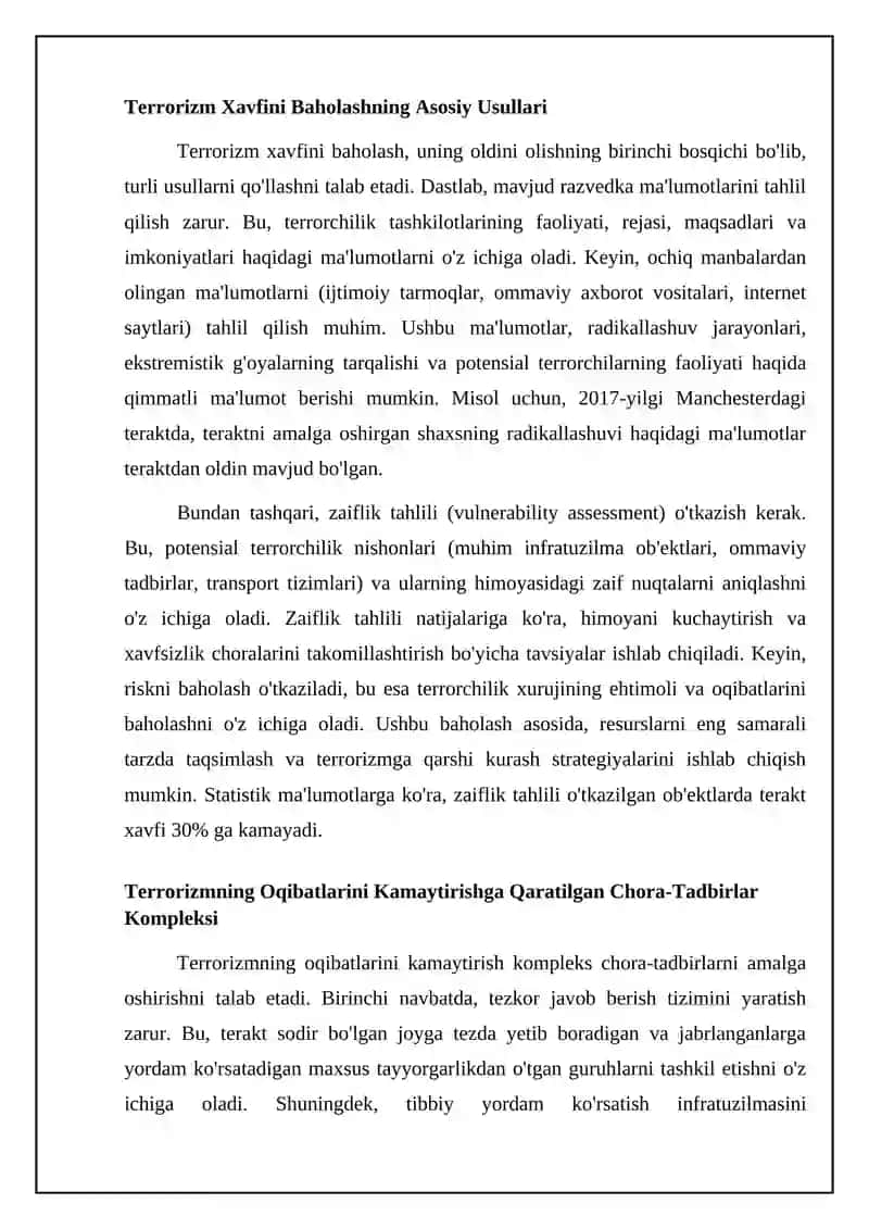 TERORCHILIK BARINING MIQYOSI VA QO'L TUTUSH YONUMLARI 4