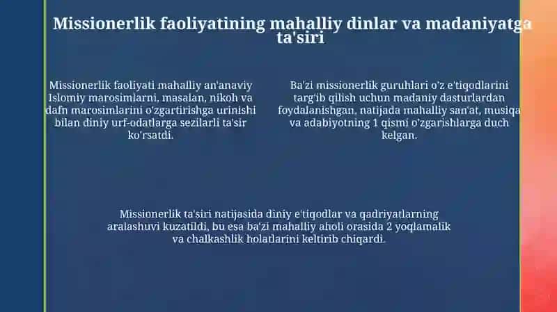 O'zbekistondagi Missionerlik Faoliyati 4