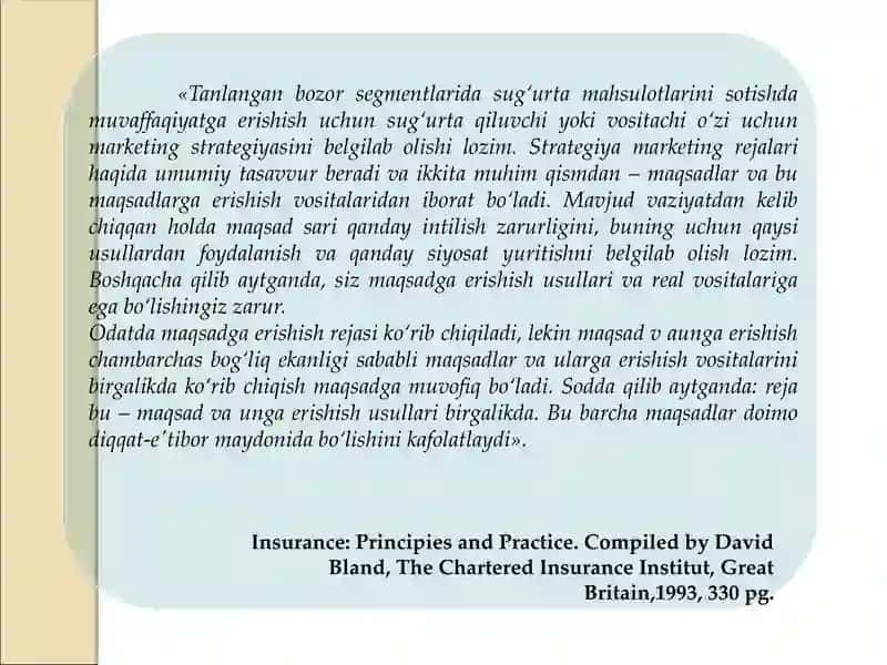 Sug'urta marketinggi va uning instrumentlari 4
