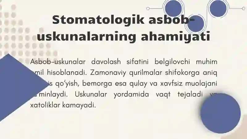 Zamonaviy Stomatologik Asbob-uskunalar 4
