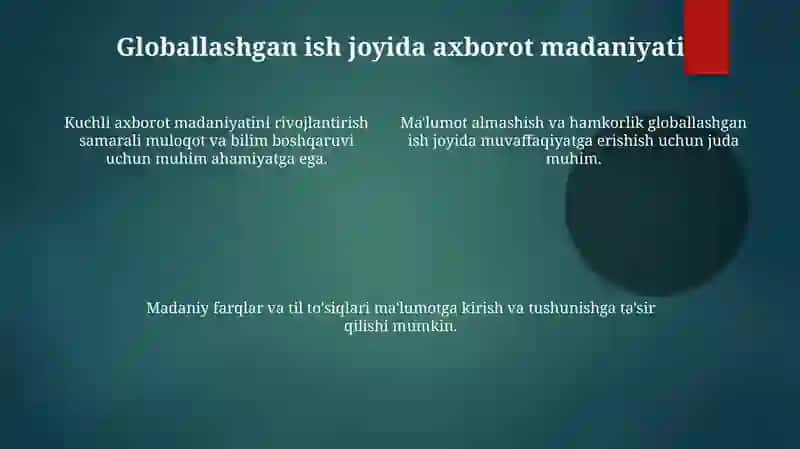 Globallashuv davrida axboriy madaniyat zarurati 4