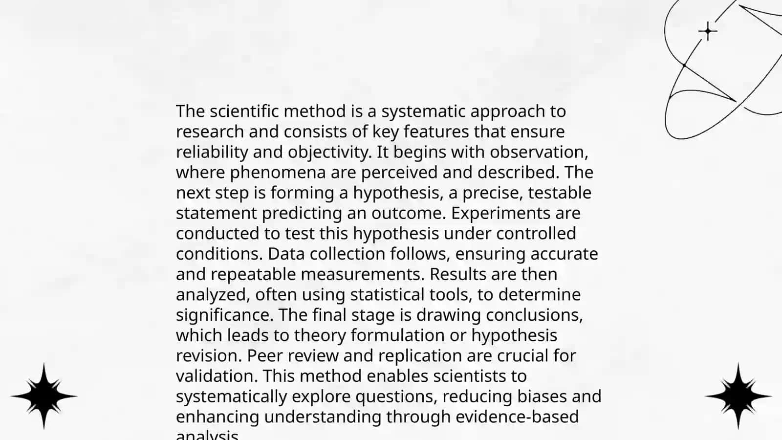 Sciantific research work, main features, functions,types of sciantific method 4