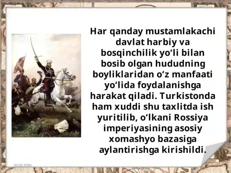 XIX ASRNING 70-90-YILLARIDA TURKISTON O'LKASIDA XALQ HARAKATLARI 4
