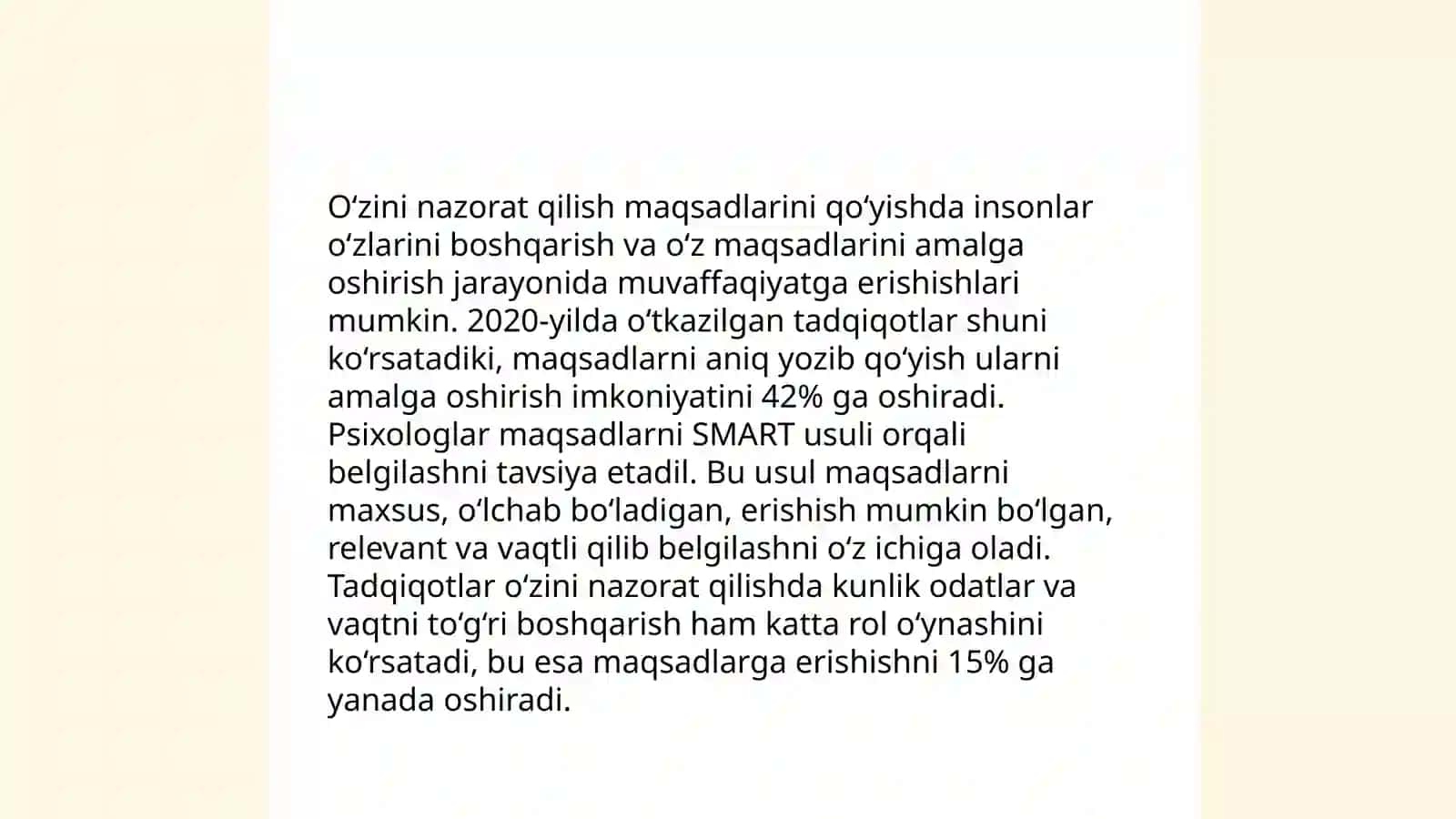 Treningni oʻtkazishda trenerning oʻz oʻzini nazorat qilish 4