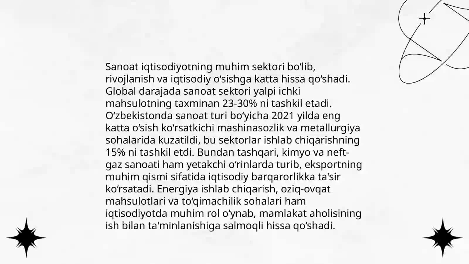 Sanoat tarmoqlari va ularni joylashtirishga ta’sir etuvchi omillar va shakllari 4