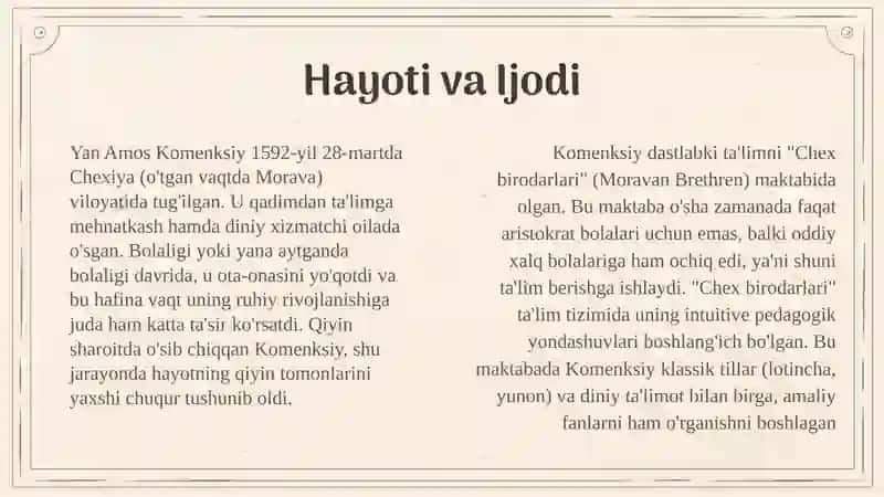 Ya.A.Komenskiy hayoti va ijodi 4
