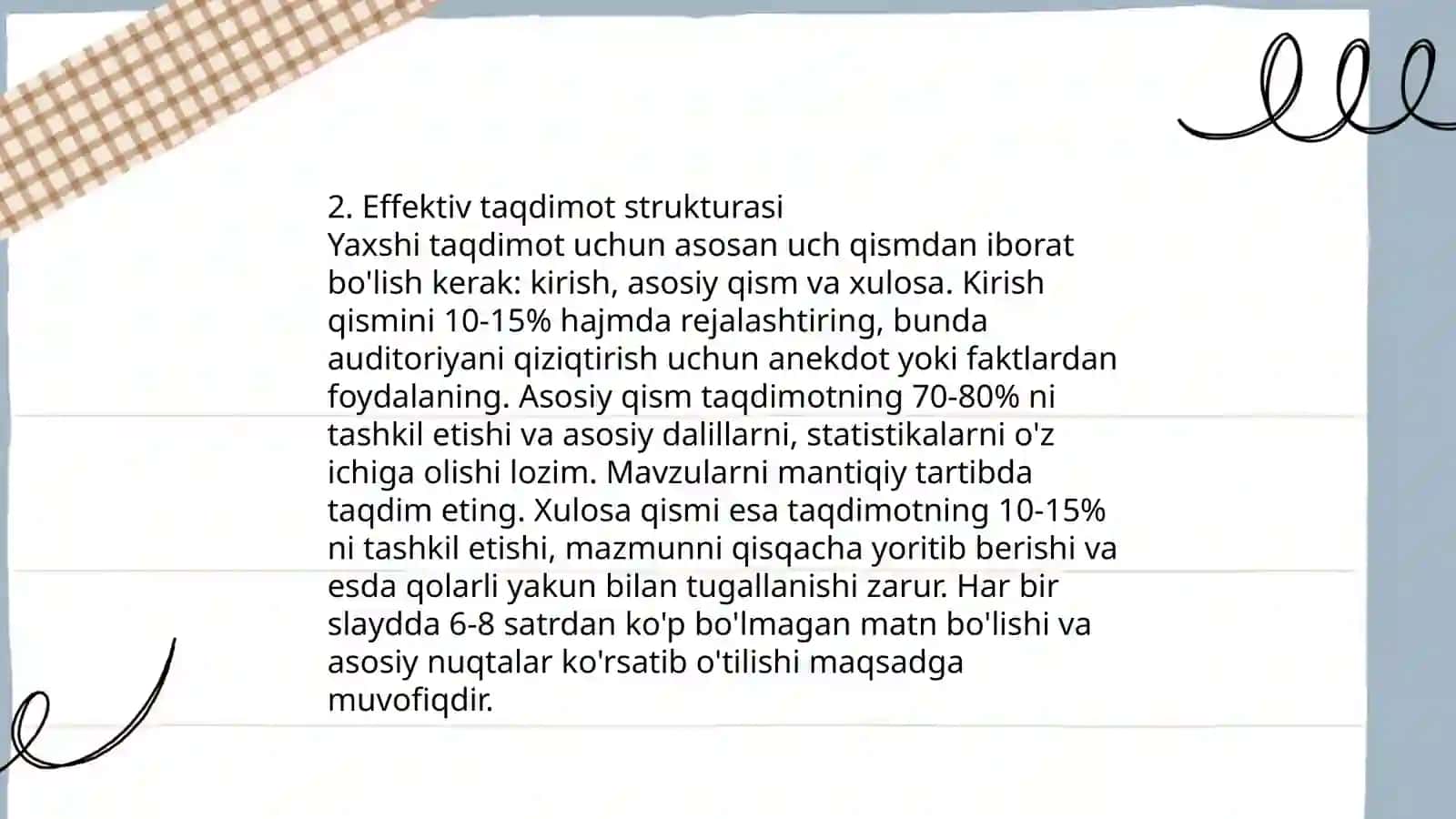 Taqdimot tayyorlash va taqdim etish usul va vositalari 4