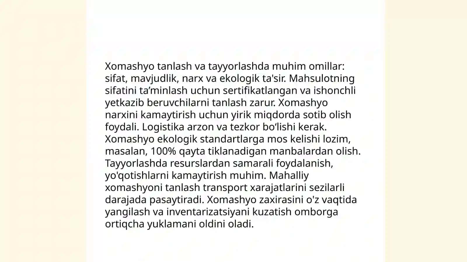 Oziq-ovqat mahsulotlarining xavfsizligini ta'minlash 4