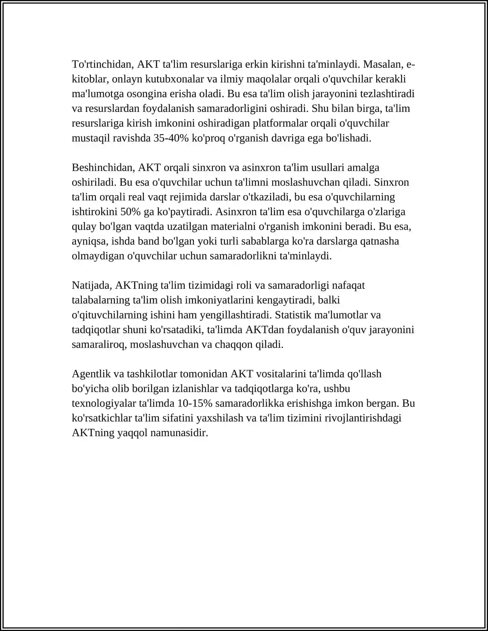 AXBOROT KOMMUNIKATSIYA TEXNOLOGIYALARINING ROLI VA AHAMIYATI 4