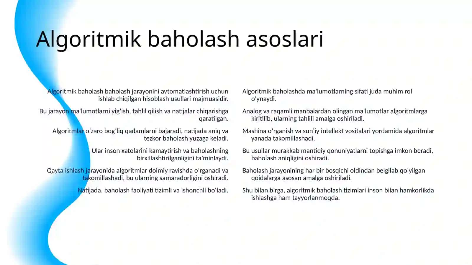 BAHOLASH FAOLIYATIDA SUN’IY INTELLEKT VA ALGORITMIK BAHOLASH DASTURLARINING QO‘LLANILISHI 4