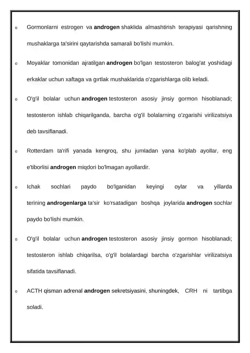 Androgen etishmovchiligi 4