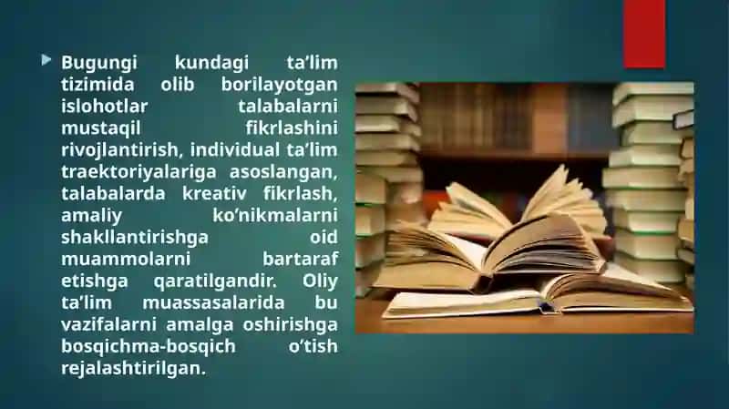 Oʻquvchilarning mustaqil ishlarining koʻrinishi 4