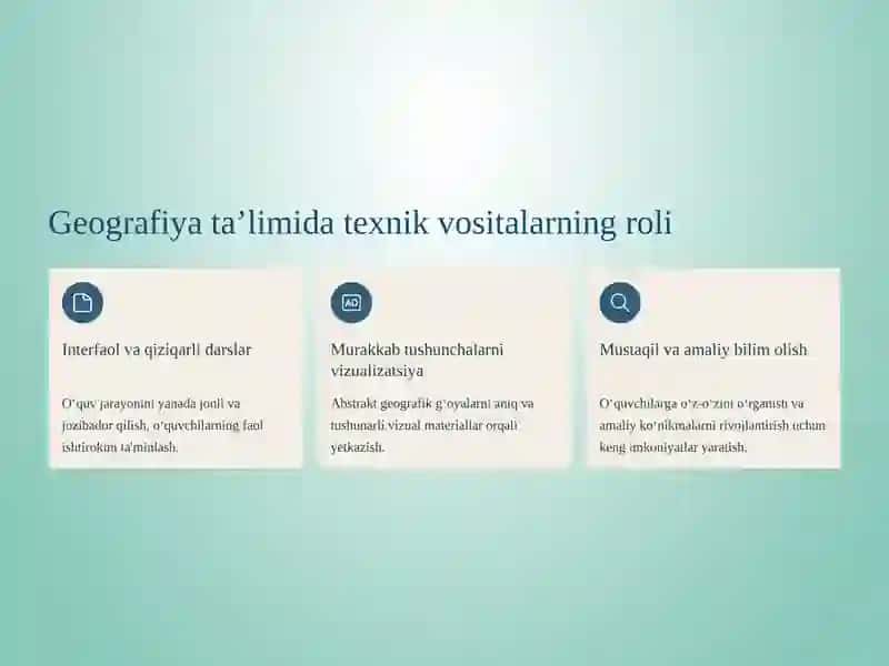 Geografiyani O’qtishda Innovatsion Texnalogiyasi 4
