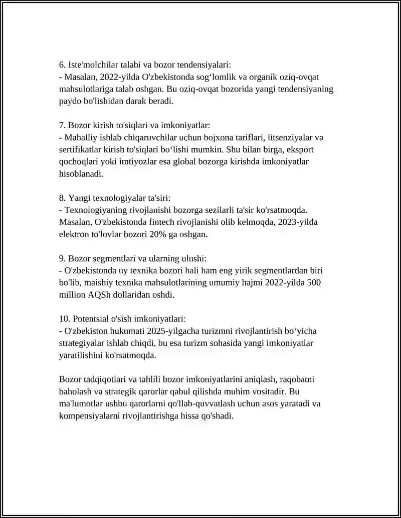 BIZNES REJA TUZISH QOIDA VA TALABLARI 4
