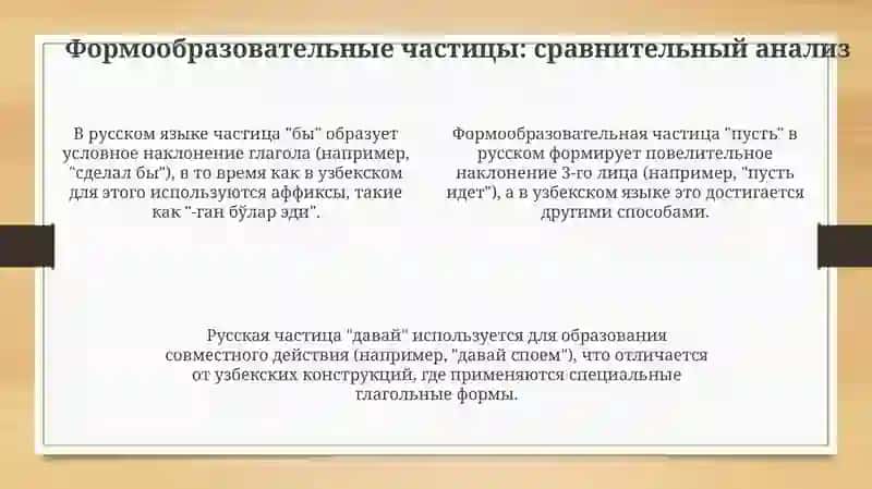 Способы употребления частиц в русском и узбекском языках 4