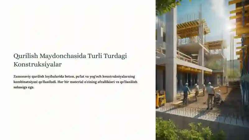 Qurilish Turini Barpo Etish va Rejalash Bosqichlari 4