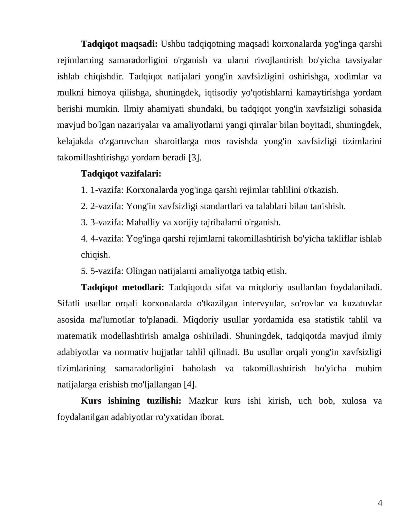 Korxonalarda yogʻinga qarshi rejimlar 4