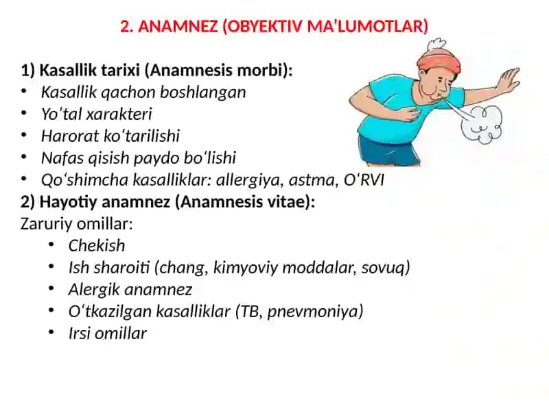 Nafasa’zolari tekshirish usullari 4