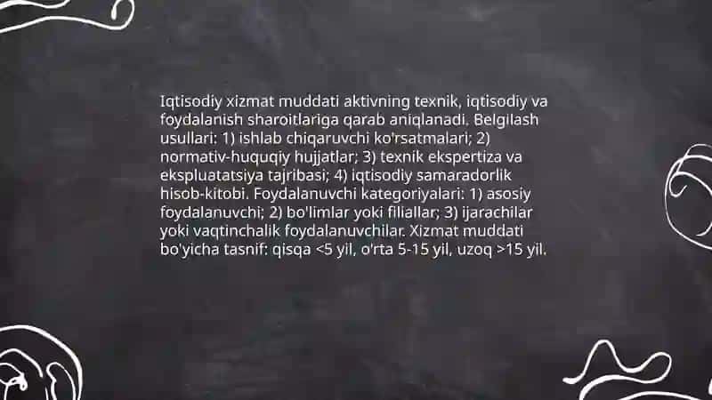 Asosiy vositalar va nomoddiy aktivlar hisobi 4