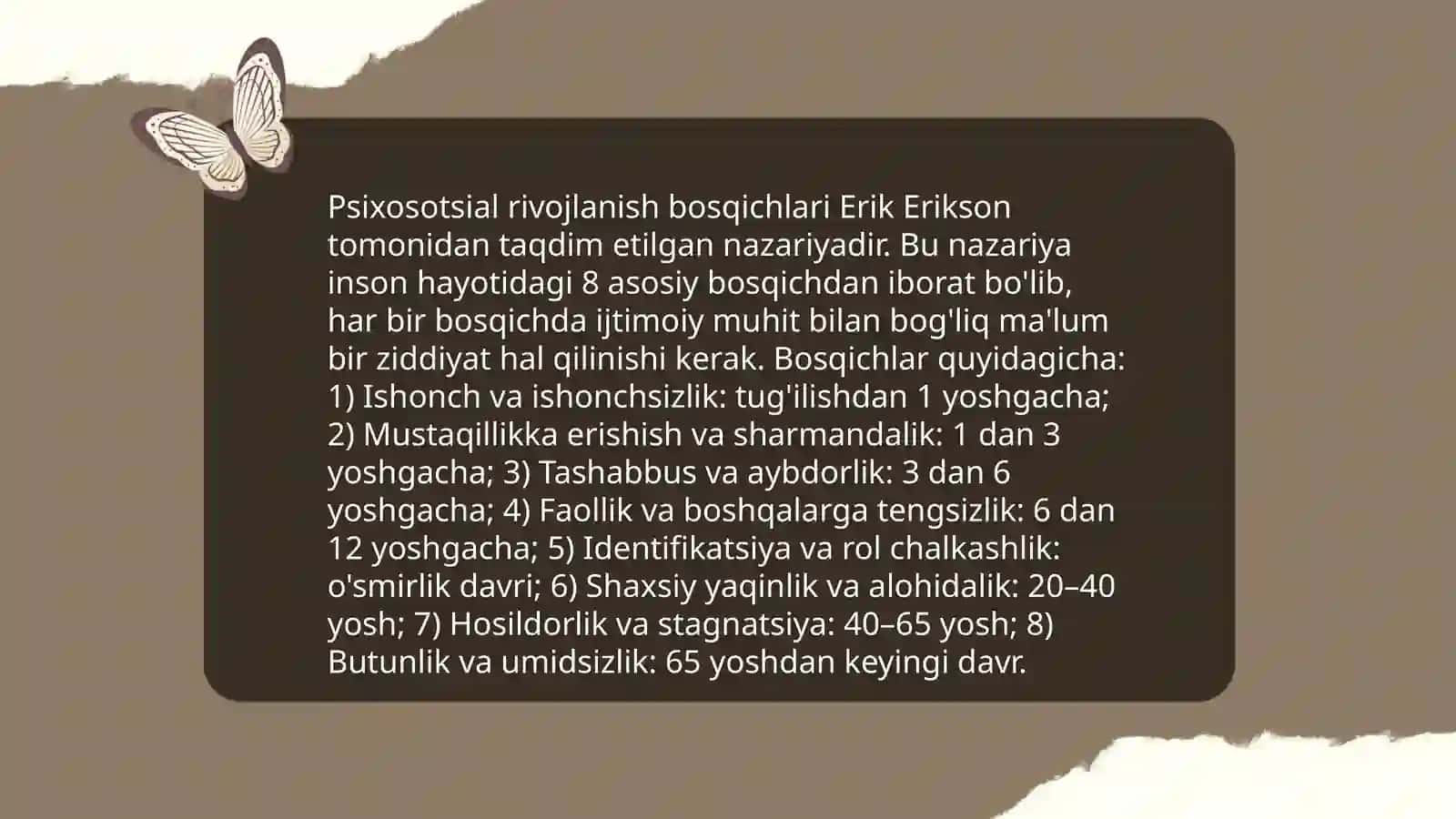 Shaxsning psixosotsial identifikatsiyasi va rollarning anglashuvi 4