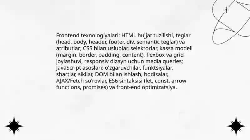 Web dasturlar yaratishga qaratilgan taqdimotlar 4