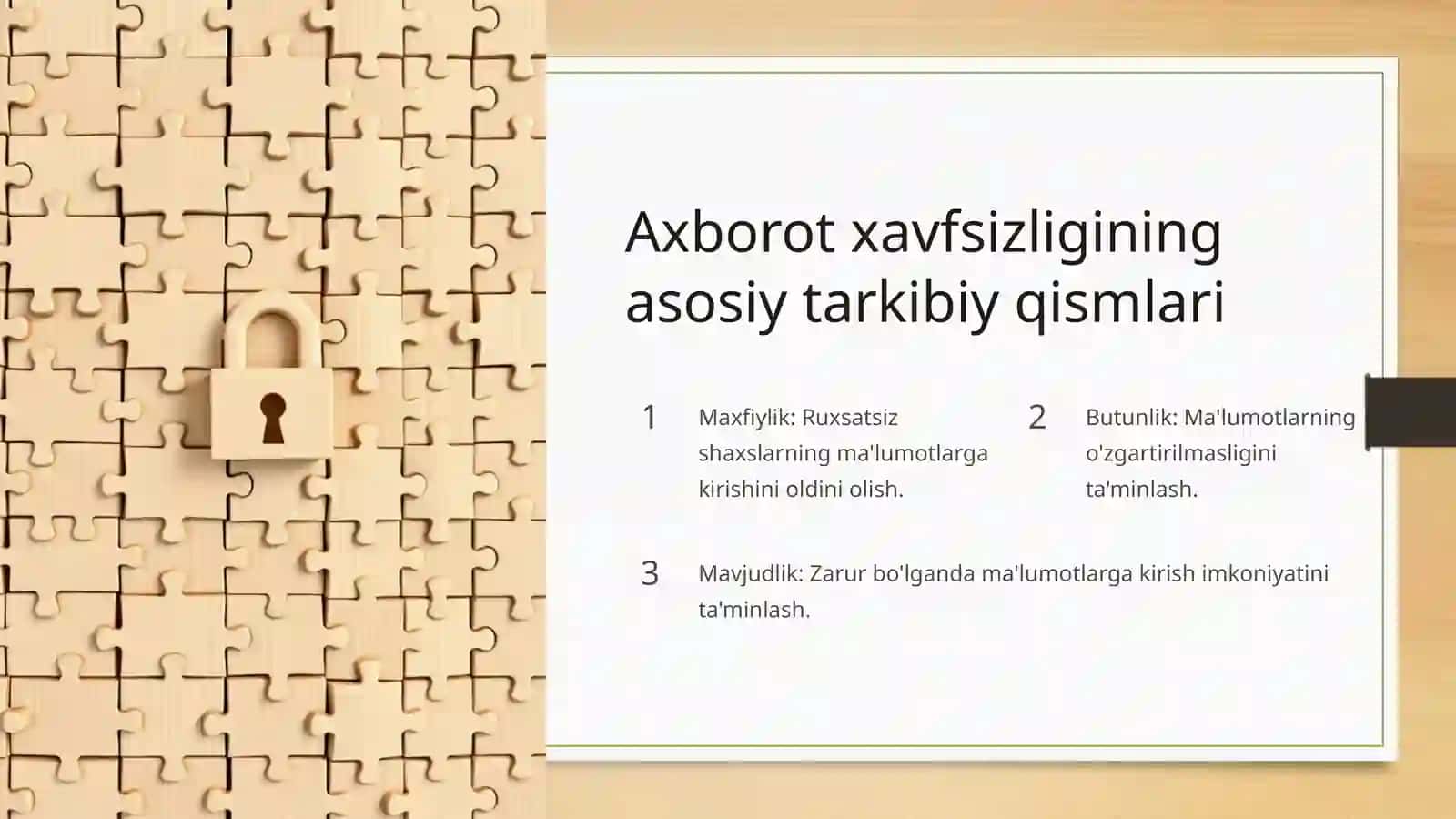 Axborot xavfsizligining mohiyati va unga tahdidlar 4