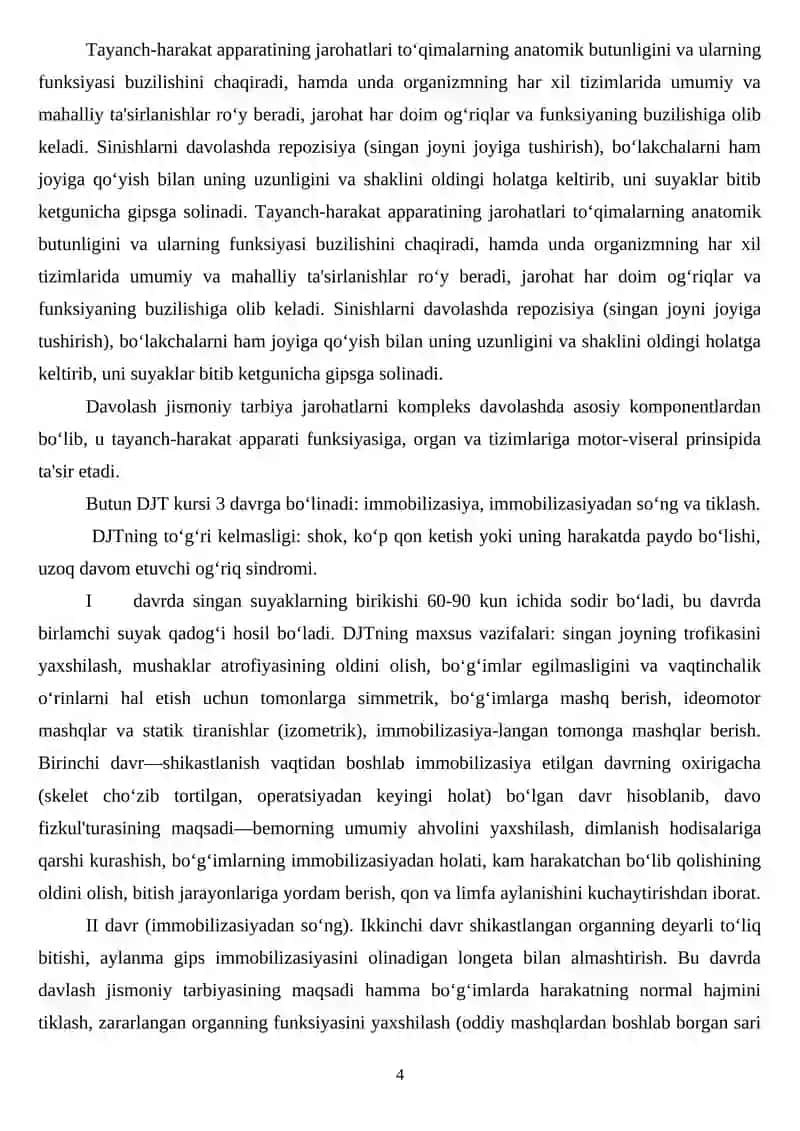 Sport tibbiyoti va reabilitatsiya fanidan - Amaliy mashg‘ulot № 13 4