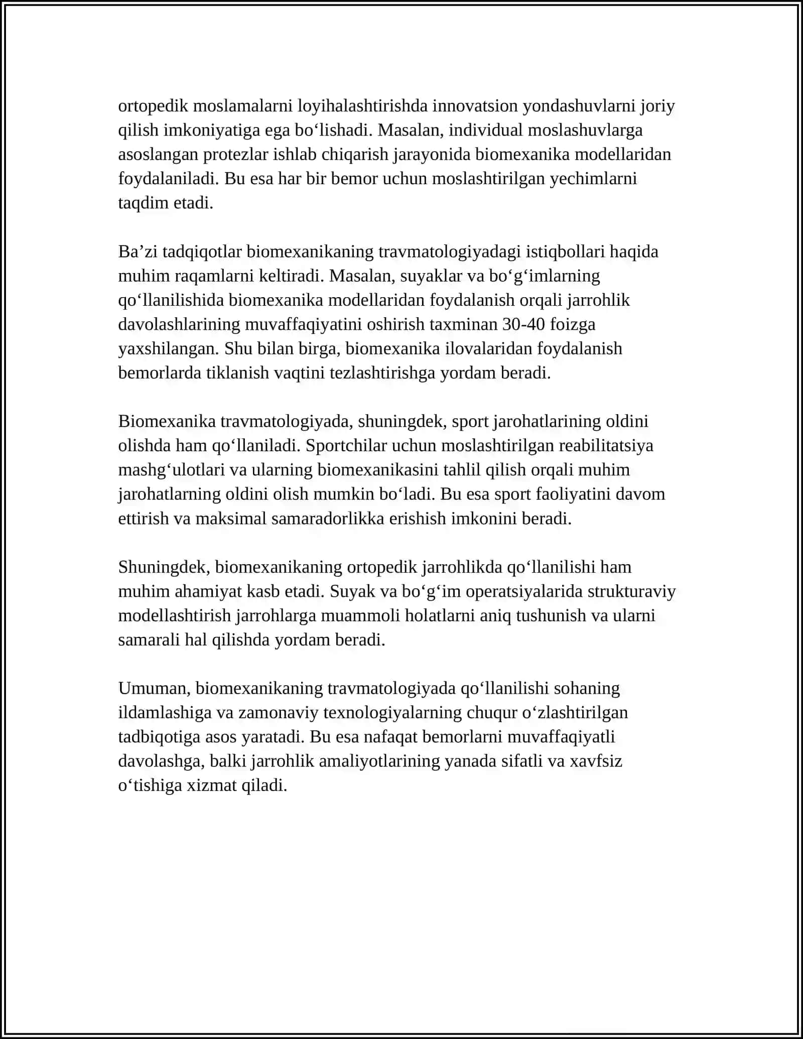 TRAVMOTOLOGIYA VA STOMOTOLOGIYA VA BIOMEXANIKANING QOLLANILISHI 4