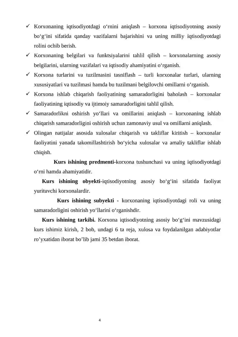 KORXONA IQTISODIYOTNING ASOSIY BO‘G‘INI 4