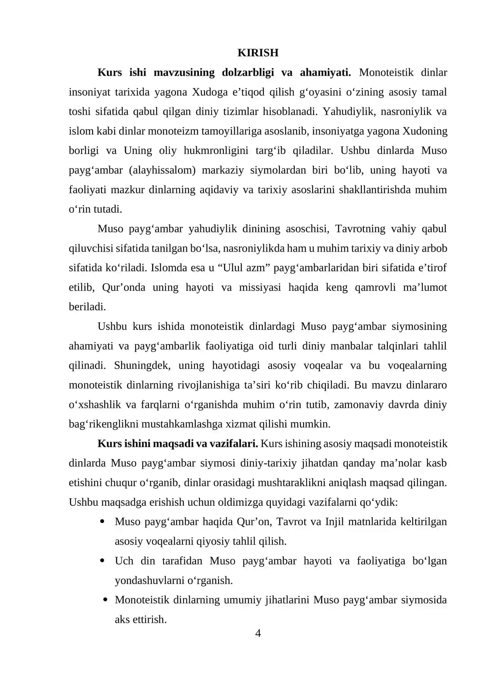 MONOTEISTIK DINLARDA MUSO PAYGʻAMBAR SIYMOSI 4
